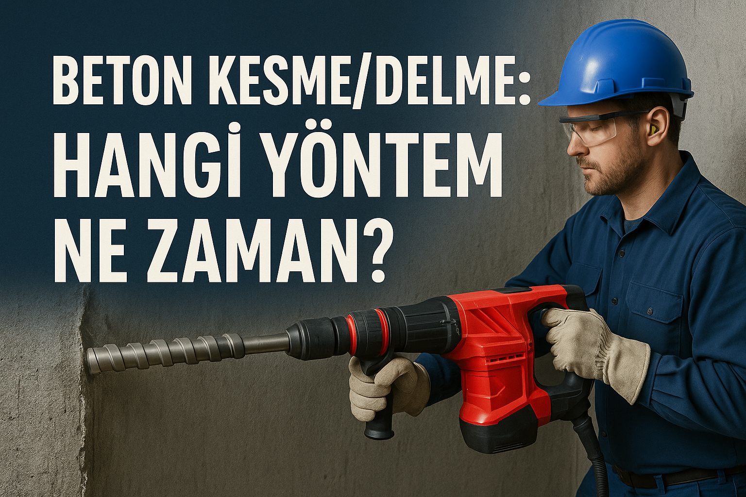 Beton Kesme/Delme: Hangi Yöntem Ne Zaman?